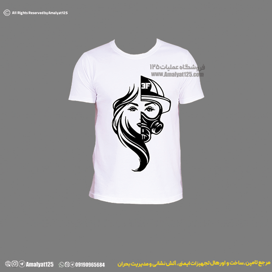 تیشرت دخترانه آتش نشانی کد۴